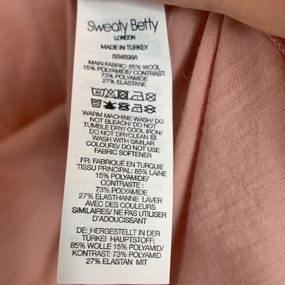 Sweaty Betty Breeze Running Top Pink Size XS - Picture 11 of 11